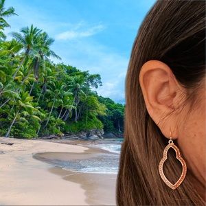 🌟 2/$40 or 3/$50 Pave Open Shape Drop Earrings NWT